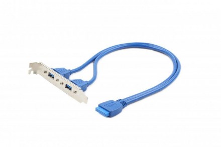 Планка розширення Cablexpert USB - 10-pin (F/M), 0.44 м, синій (CC-USB3-RECEPTAC. Харьков. фото 1 Планка розширення Cablexpert USB - 10-pin (F/M), 0.44 м, синій (CC-USB3-RECEPTAC. Харьков. фото 1