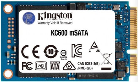 Накопичувач SSD 1ТB Kingston KC600 mSATA SATAIII 3D TLC (SKC600MS/1024G). Харків. фото 1 Накопичувач SSD 1ТB Kingston KC600 mSATA SATAIII 3D TLC (SKC600MS/1024G). Харків. фото 1