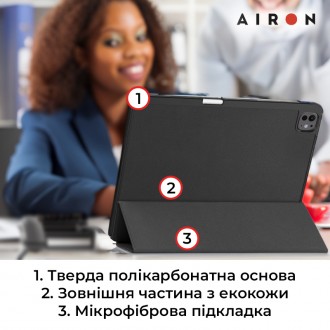 Чехол AIRON Premium SOFT для iPad Pro 13 2024 – стильный и практичный аксессуар,. . фото 3