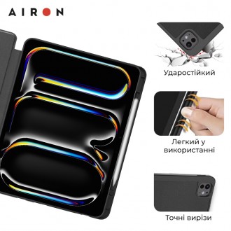 Чехол AIRON Premium SOFT для iPad Pro 13 2024 – стильный и практичный аксессуар,. . фото 4