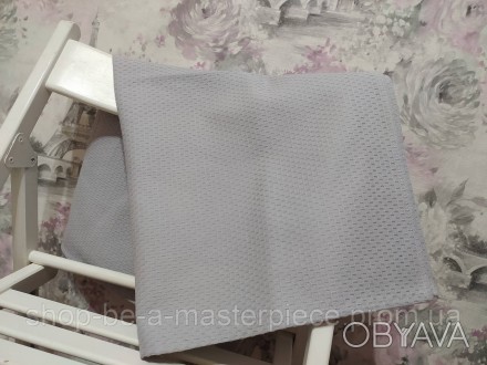 Полотенце вафельное для лица 50*90 серый подарок 03886