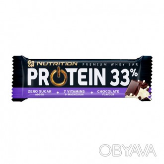 Protein 33% Bar Chocolate от Go On Nutrition – это шоколадный батончик с высоким. . фото 1