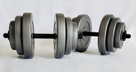 Гантелі 2х18кг GREY, оригінал!. Харків. фото 1 Гантелі 2х18кг GREY, оригінал!. Харків. фото 1