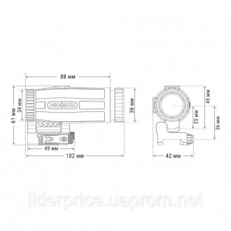 Holosun HM3X — високоякісний 3-кратний збільшувач з багатошарово просвітленою оп. . фото 6