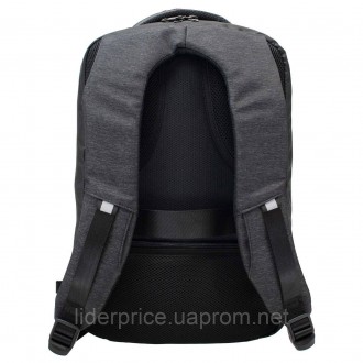 Водостійкий міський рюкзак з жорстким каркасом Semi Line USB 16 Dark Grey (P8253. . фото 6