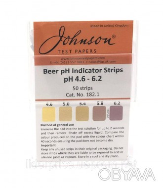 Індикаторні смужки JTP Beer pH Indicator Strips – зручний спосіб для самостійног. . фото 1