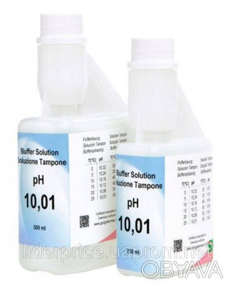 Буферний розчин для pH-метрів Solution pH 10.01 XS Instruments – це стандартизов. . фото 1