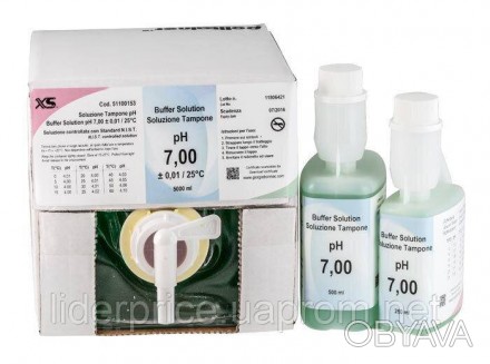 Буферний розчин для pH-метрів Solution pH 7.00 XS Instruments – це стандартизова. . фото 1