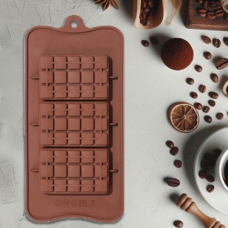 Силиконовая форма для шоколада квадратики. Харьков. фото 1