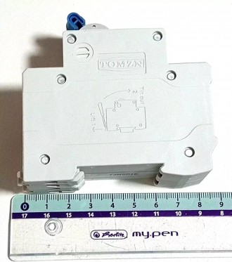 Автоматический выключатель 25A 400V AC 2P 6kA TOMZN TOB1-63H-25.Автоматический в. . фото 4