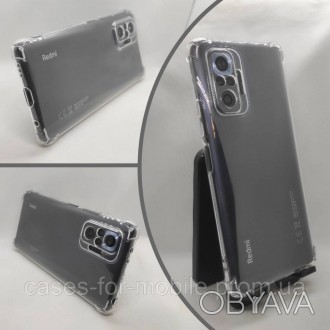 Прозрачный силиконовый чехол, бампер для Xiaomi Redmi Note 10 Pro усиленные углы