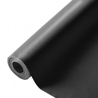 Самоклеющая экокожа в рулоне Sticker Wall 1.37х3mх0.5mm BLACK (D) SW-00001413. Одесса. фото 1