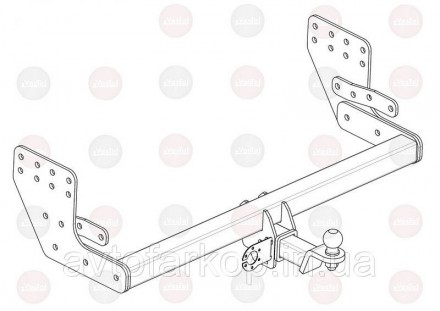 Фаркоп для автомобиля 
Mitsubishi L200 (исключая версию Long)(2015-2019-) VasTol. . фото 2