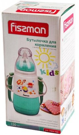 Пляшка для годування малюків Fissman Babies "Кумедне купання" абсолютно нешкідли. . фото 4