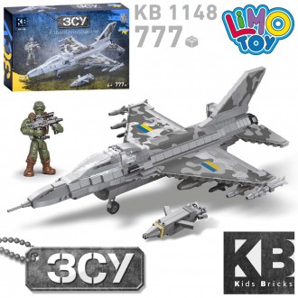 Дитяча іграшка конструктор KB 1148 військовий літак F16 & Storm Shadow фігурка 7. Кропивницький. фото 1 Дитяча іграшка конструктор KB 1148 військовий літак F16 & Storm Shadow фігурка 7. Кропивницький. фото 1