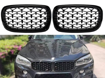 Решітка радіатора на BMW X5 F15 / X6 F16 стиль Diamond Black. Одеса. фото 1 Решітка радіатора на BMW X5 F15 / X6 F16 стиль Diamond Black. Одеса. фото 1