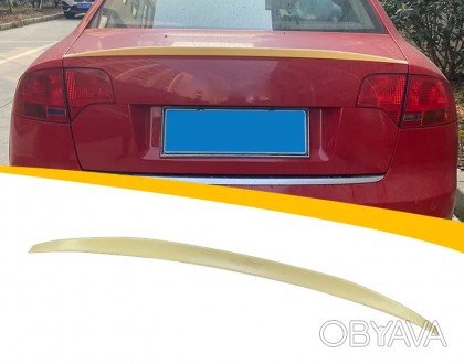 Спойлер на крышку багажника Audi A4 B7 стиль S4 стандартная версия авто (2004-20. . фото 1