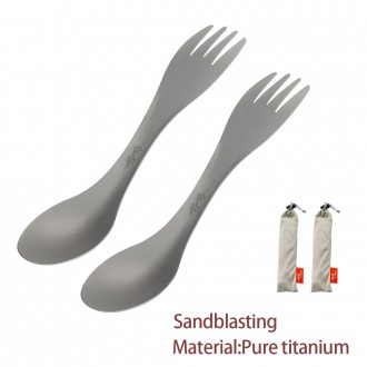 Титановая ложка - вилка TiTo Titanium 2шт. Львов. фото 1 Титановая ложка - вилка TiTo Titanium 2шт. Львов. фото 1