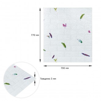  Самоклеящиеся 3D панели – декоративное покрытие для стен, выполненное из легког. . фото 4