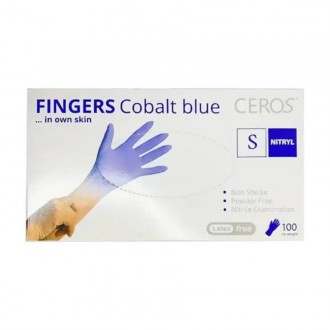 Перчатки нитриловые Ceros Cobalt Blue 3.5г S. Никополь. фото 1 Перчатки нитриловые Ceros Cobalt Blue 3.5г S. Никополь. фото 1