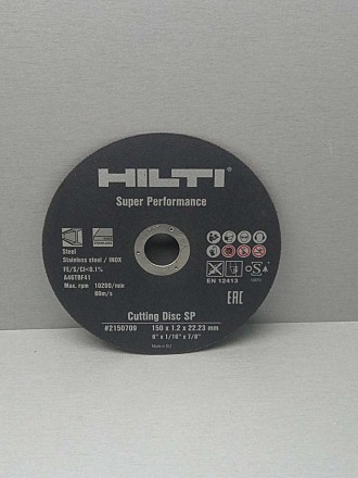 Диск відрізний AC-D SP Hilti 2150709 використовується на кутових шліфувальних ма. . фото 3