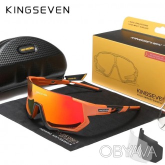 Оригинальные, поляризационные, солнцезащитные очки KINGSEVEN LS-910 для занятий . . фото 1