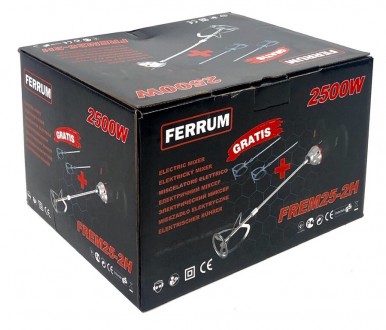 Миксер Ferrum FREM25-2H инструмент предназначенный для размешивания строительных. . фото 4