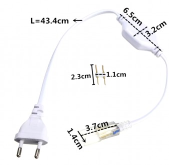 Тип аксесуара: світлодіодна підсвітка
Світлодіодні стрічки 5050 гнучкі, 230 В IP. . фото 7