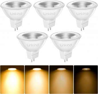 Світлодіодна лампа Linkind Dimmable GU5.3 5,5 Вт, еквівалент 50 Вт, 2700 К, тепл. . фото 2