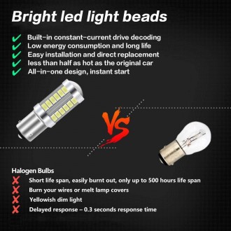  автомобильные светодиодные лампы белые, 900 лм ультра яркие 5730 33-SMD светоди. . фото 9