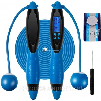 
Скакалка з лічильником 2in1 SHOWPIN Fitness Jump Rope Digital Counting Calorie . . фото 3