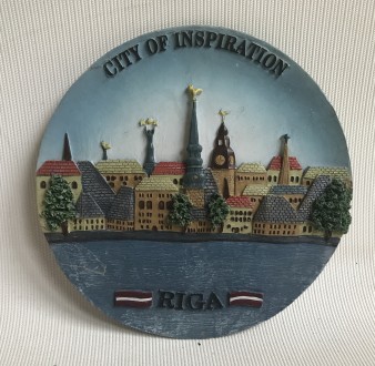 City of inspiration Riga. Сувенір настільний. Місто натхнення Рига.
Латвія, лит. . фото 2