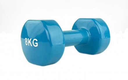 	Stein Vinyl Dumbbell 8 kg Виниловая гантель 8 кг - для дома и фитнес-клубов.	Га. . фото 2