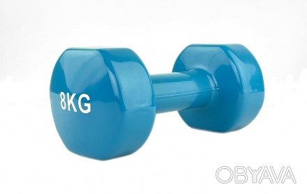 	Stein Vinyl Dumbbell 8 kg Виниловая гантель 8 кг - для дома и фитнес-клубов.	Га. . фото 1