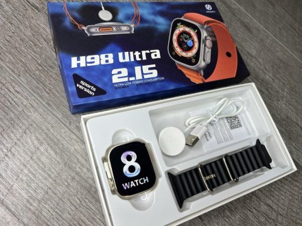 Smart Watch H98 Ultra Смарт часы
 
Характеристики:
	Экран: 2,02 дюйма
	Способ за. . фото 7