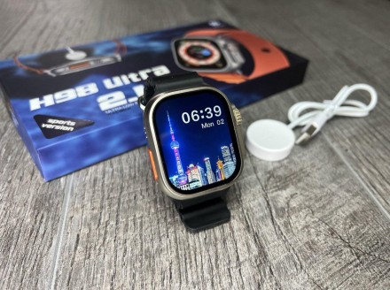 Smart Watch H98 Ultra Смарт часы
 
Характеристики:
	Экран: 2,02 дюйма
	Способ за. . фото 3