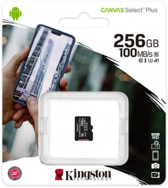 Карти пам’яті Canvas Select Plus microSD компанії Kingston сумісні з пристроями . . фото 4