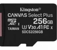 Карти пам’яті Canvas Select Plus microSD компанії Kingston сумісні з пристроями . . фото 2