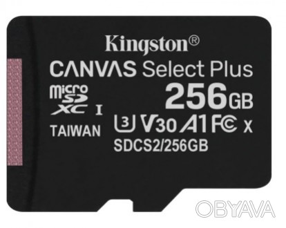 Карти пам’яті Canvas Select Plus microSD компанії Kingston сумісні з пристроями . . фото 1