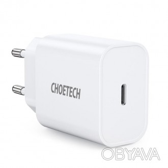 Настінний зарядний пристрій Choetech USB Type C 20W Power Delivery 3A (Q5004) Це. . фото 1