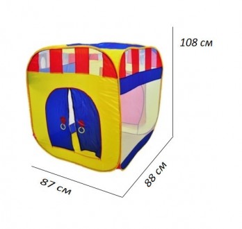 Просторий і затишний будиночок дитячий намет моделі 5033 /М 0505 порадує Вашого . . фото 3
