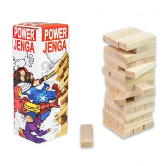 Настольная игра "Power Jenga" (Strateg 30275) - это любимая игра детей и взрослы. . фото 2