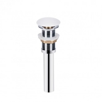 Донный клапан для раковины Qtap PU02 70х70х227.5 White. Рогатин. фото 1 Донный клапан для раковины Qtap PU02 70х70х227.5 White. Рогатин. фото 1