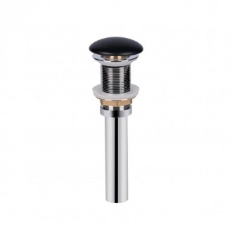 Донный клапан для раковины Qtap PU03 70х70х227.5 Matt black. Рогатин. фото 1 Донный клапан для раковины Qtap PU03 70х70х227.5 Matt black. Рогатин. фото 1