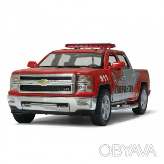 Машинку Kismart 2014 CHEVROLET SILVERADO, достаточно оттянуть машинку назад и от. . фото 1