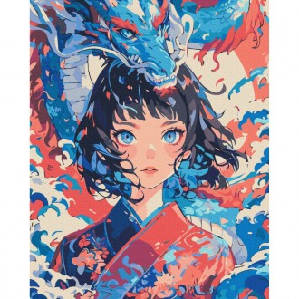 Картина по номерам "Девушка, ставшая драконом" BS54078, 40x50 см. Рогатин. фото 1 Картина по номерам "Девушка, ставшая драконом" BS54078, 40x50 см. Рогатин. фото 1