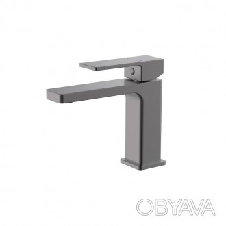 Смеситель для раковины Qtap Gemini QTGEM270GMB45676 в исполнении Gunmetal Black . . фото 1