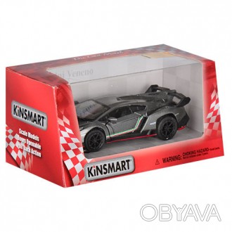 Стильная, игрушечная машинка Kinsmart KT5367W "Lamborghini Veneno", созданная на. . фото 1