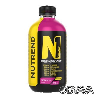  N1 Drink PreWorkout від Nutrend поєднання інгредієнтів для стимулюючого напою. . . фото 1