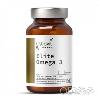  OstroVit Pharma Elite Omega 3 - дієтична добавка найвищої якості в капсулах з м. . фото 1